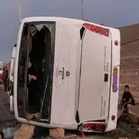واژگونی اتوبوس در جاده سبزوار-شاهرود؛ ۲۶ نفر مصدوم شدند
