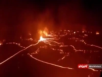 فوران آتشفشان آرتا آله اندونزی پس از ۵۰ سال