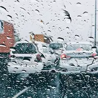 باران و برف در جاده‌های استان فارس