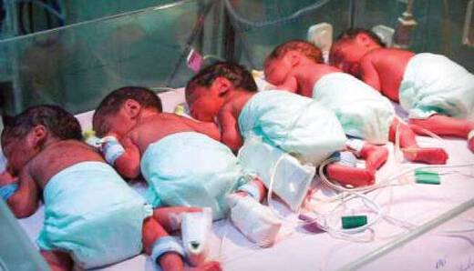 تولد ۵ قلوها در گنبدکاووس؛ مادر 33ساله قبلا 4 زایمان داشته است