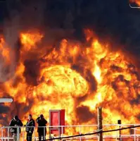 آتش سوزی در حیفا؛ کارخانه تولید مواد غذایی سوخت
