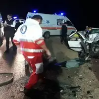 ۱۴ مصدوم در تصادف زنجیره‌ای اتوبان قزوین-تهران