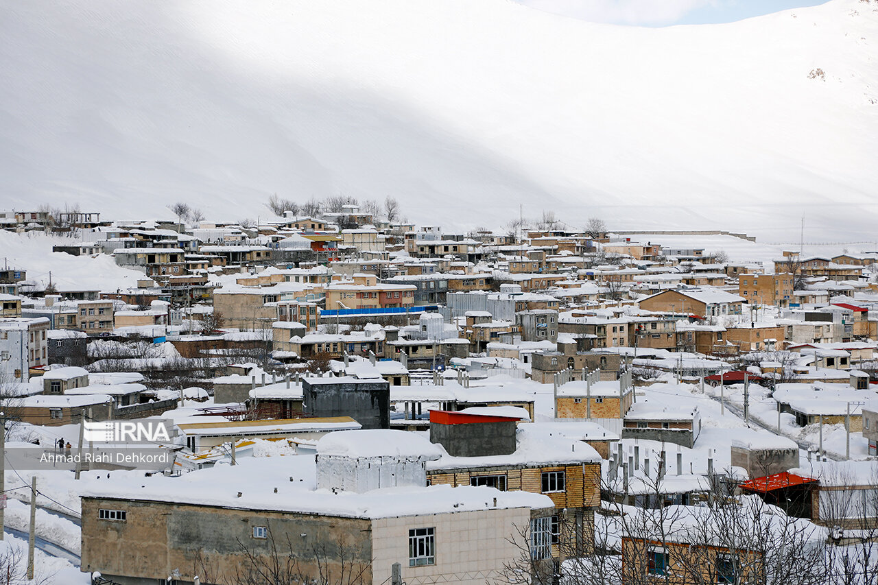 عکس/ بارش سنگین برف در چلگرد