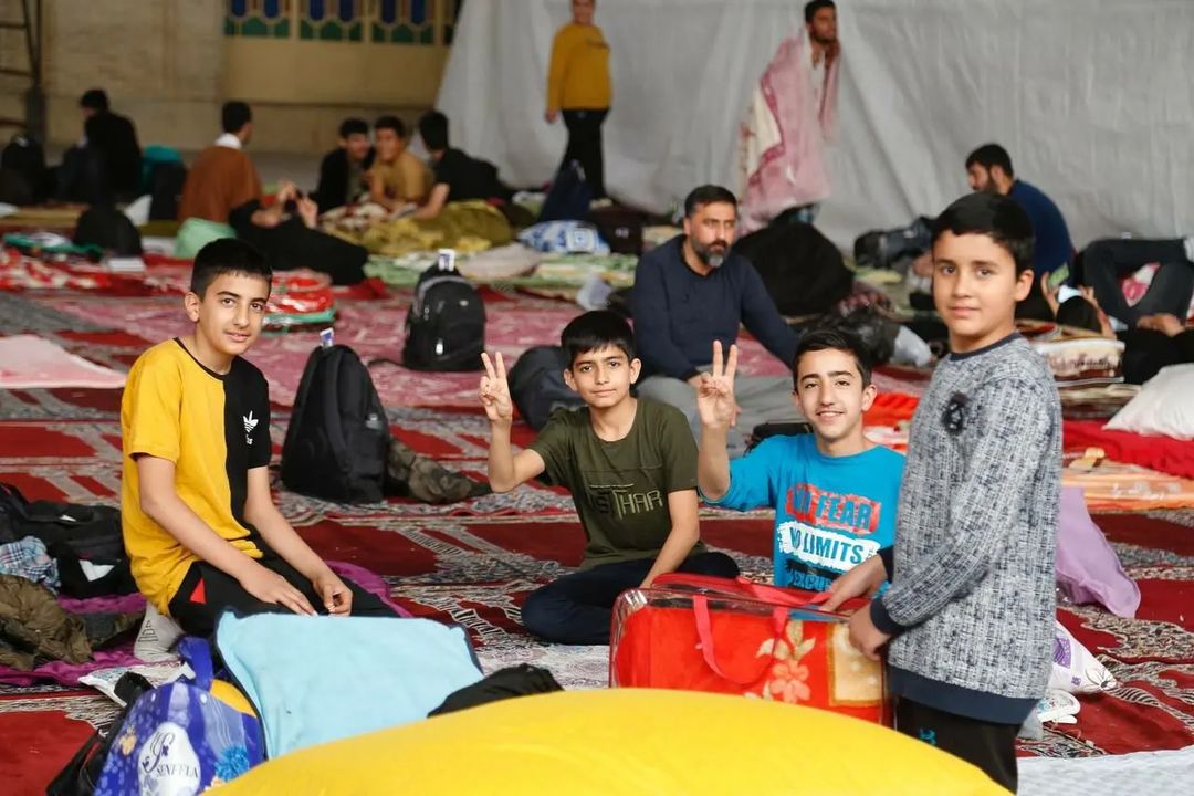 عکس/ لحظات ورود معتکفین به مسجد جامع شهدا شیراز