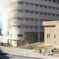 آتش سوزی در بیمارستان 