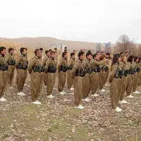 تروریست‌های حزب دموکرات کردستان در نزدیک مرزهای ایران و عراق 