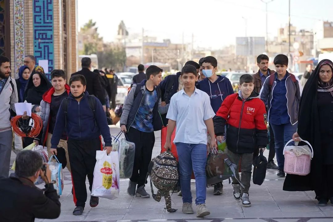 عکس/ لحظات ورود معتکفین به مسجد جامع شهدا شیراز