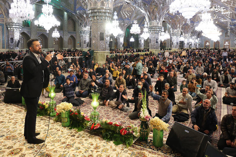 عکس/ جشن میلاد حضرت علی(ع) در حرم مطهر رضوی
