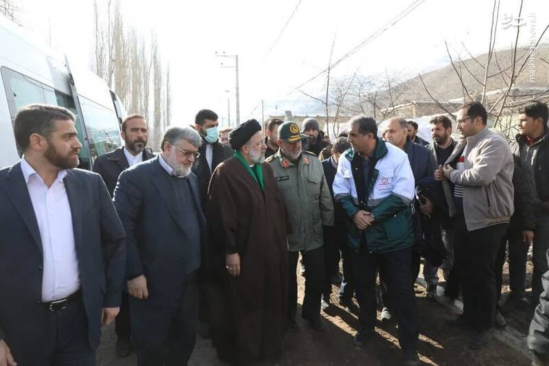 عکس/ حضور رئیسی در روستای "بدلان" خوی