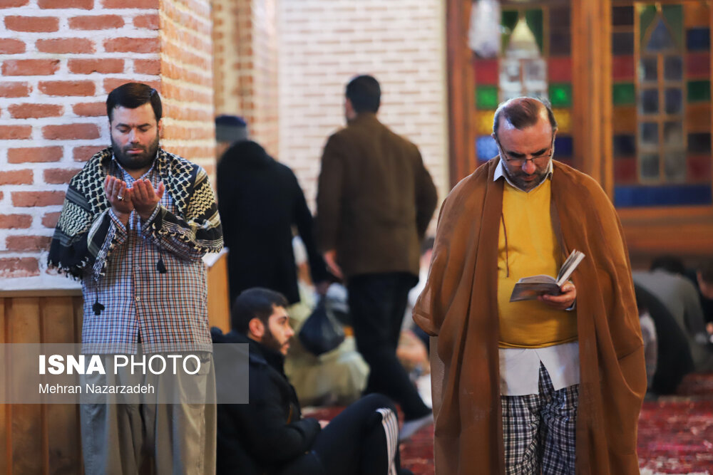 عکس/ مراسم اعتکاف در مسجد جامع تبریز