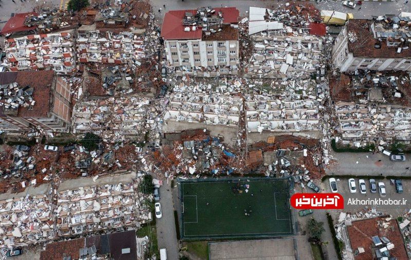 تصاویر هوایی از میزان خسارت زلزله در هاتای ترکیه