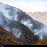 آتش‌سوزی وسیع در جنگل‌های بهشهر و الندان ‌ساری
