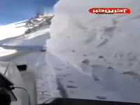 بارش ۲ متری برف در «گردنه ژالانه» کردستان