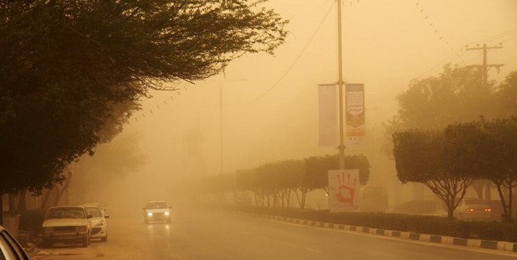 گردوغبار در راه خوزستان