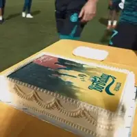 جشن تولد رونالدو در تمرین النصر