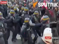 درگیری پلیس فرانسه با معترضان اصلاح قانون بازنشستگی