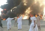 ماجرای آتش‌سوزی‌ دو خودروی سوخت‌بر در ایرانشهر چه بود؟