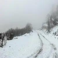 مسدودشدن برخی محورهای روستایی در کرمانشاه به دلیل بارش برف