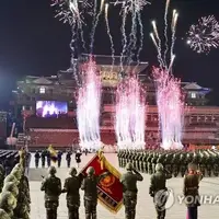 نمایش شبانه قدرت موشکی و هسته‌ای کره‌شمالی با حضور کیم‌جونگ اون