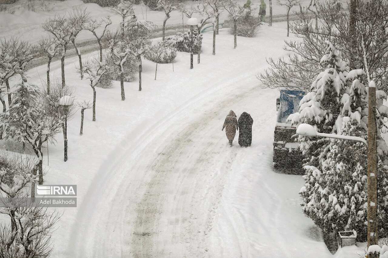 عکس/ برف سنگینِ همدان