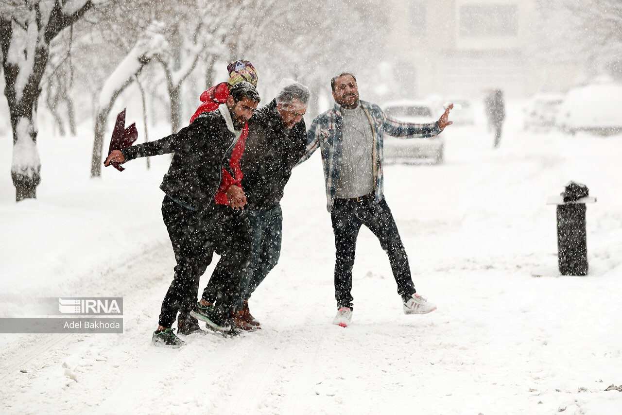 عکس/ برف سنگینِ همدان