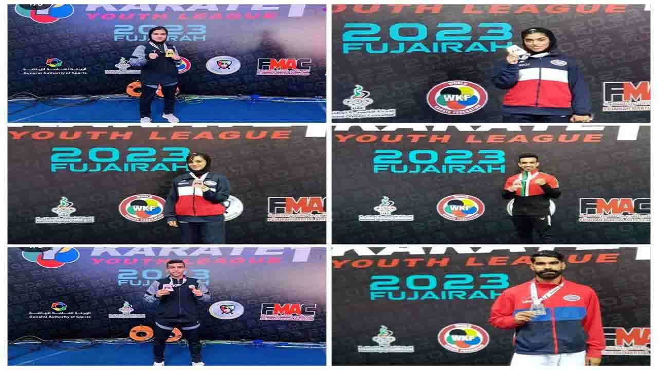 درخشش کاراته کا‌های کرمانی در مسابقات جهانی فجیره