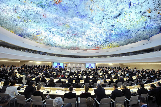 بیانیه مشترک جمعی از کشورها در نشست شورای حقوق بشر علیه ایران