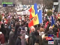 تظاهرات شهروندان مولداوی در اعتراض به افزایش تعرفه نجومی قبوض