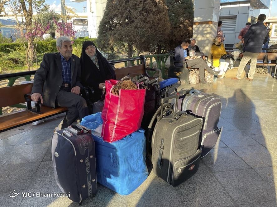 عکس/ مسافران نوروزی در پایانه ترمینال غرب
