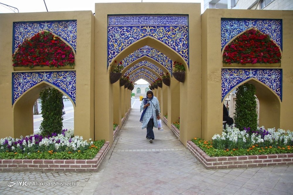 عکس/ المان های نوروزی جذاب شهر مشهد