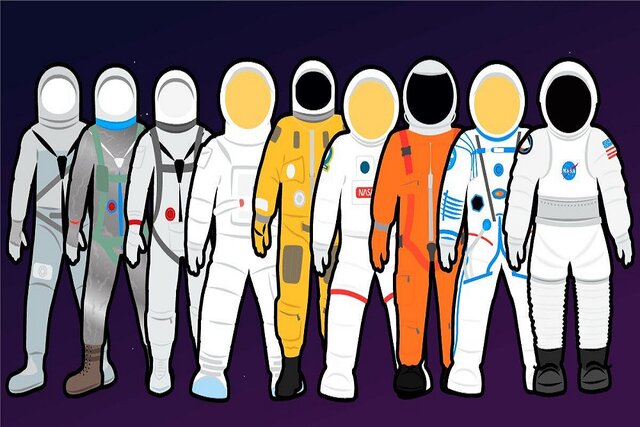 لباس‌های فضایی فضانوردان ناسا از دهه ۱۹۶۰ تاکنون