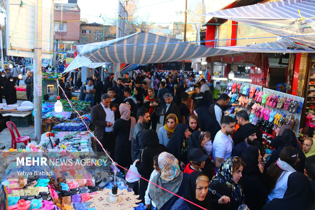 عکس/ تب و تاب بازار نوروزی کرمانشاه