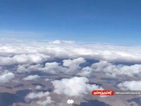تصاویر هوایی از قلهٔ دماوند