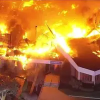 آتش سوزی عظیم کلیسای نیوجرسی را ویران کرد