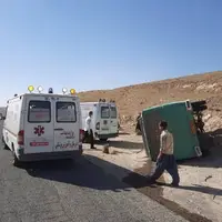 تصادف در جاده بندر خمیر هرمزگان یک فوتی و ۱۹ مجروح به‌جا گذاشت
