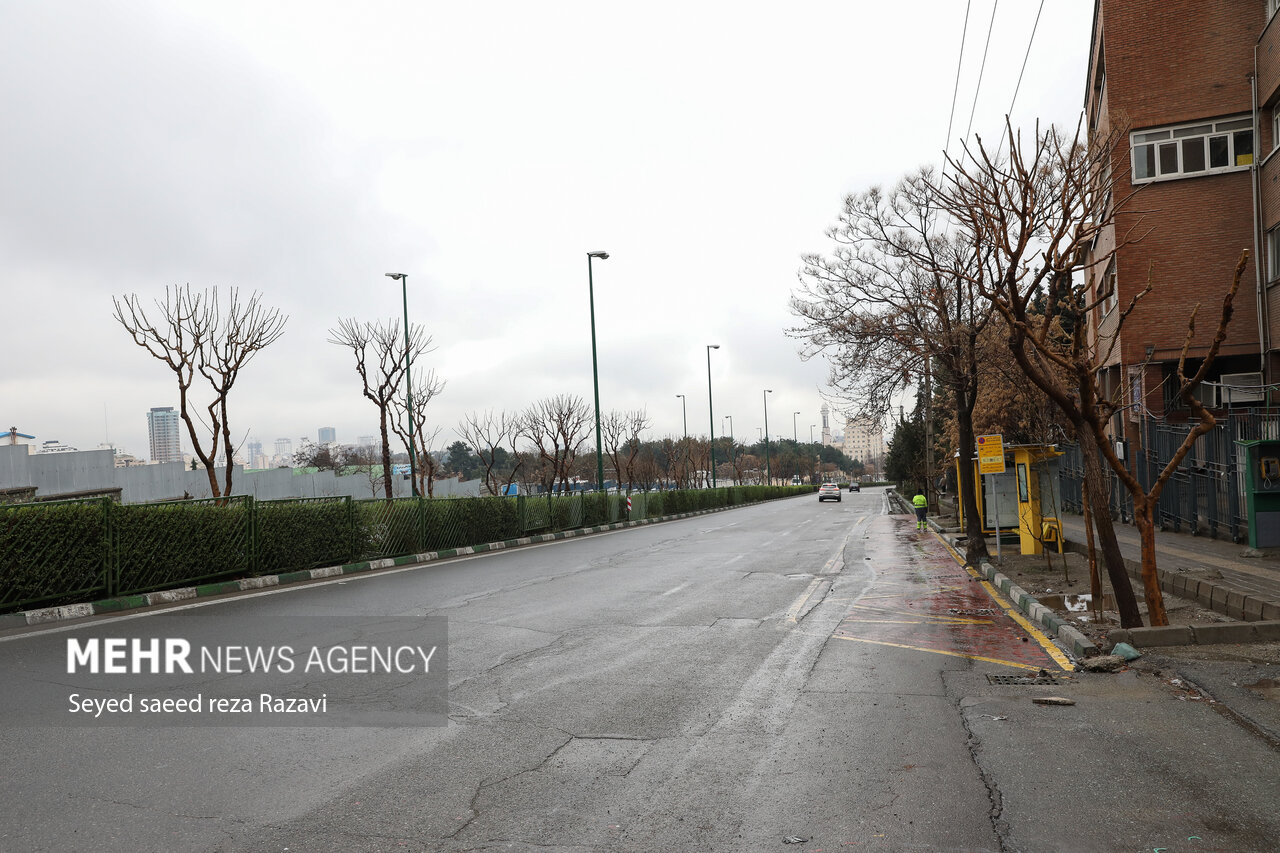 خیابان‌های خلوت تهران در نوروز ۱۴۰۲