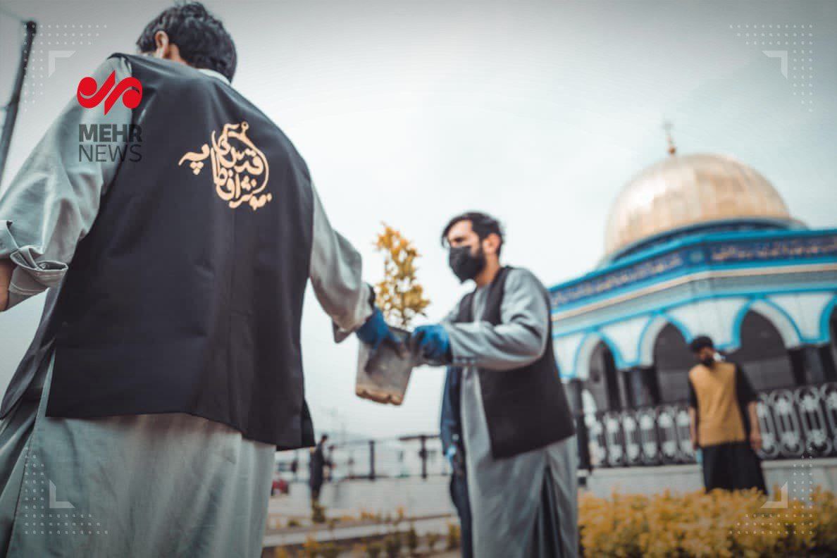 عکس/ غبارروبی «مسجدالاقصی» در کابل