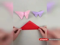 با هنر اوریگامی این پروانه های زیبا را درست کنید