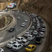 ترافیک سنگین در محور چالوس و آزادراه تهران-شمال