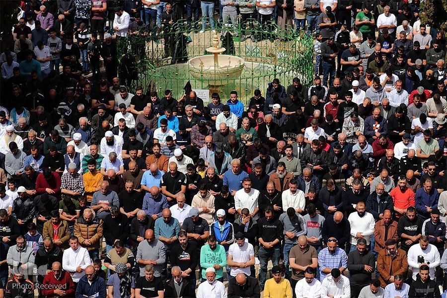 اولین نماز جمعه ماه مبارک رمضان در مسجدالاقصی