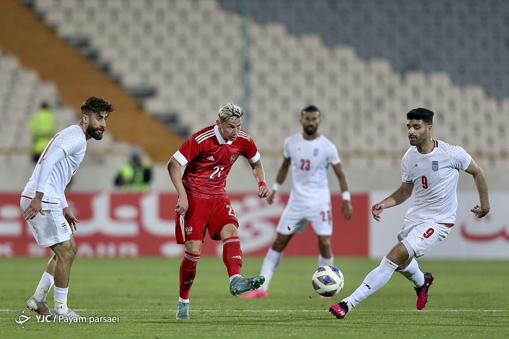 دیدار دوستانه فوتبال ایران و روسیه