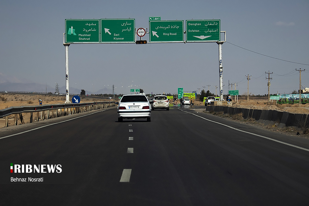 ترافیک سبک و روان در جاده‌های استان سمنان