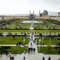 نمایی زیبا از میدان نقش جهانِ اصفهان