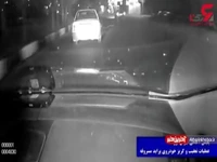 فیلم نفسگیر از تعقیب و گریز دزدان پراید سوار در اتوبان های تهران