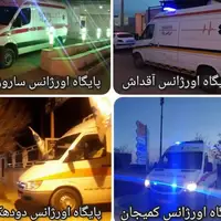 استقرار آمبولانس‌های اورژانس در جاده‌های استان مرکزی