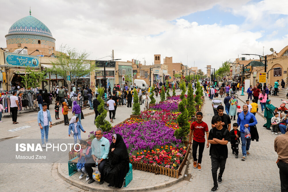 یزد زیر پای مسافران نوروزی