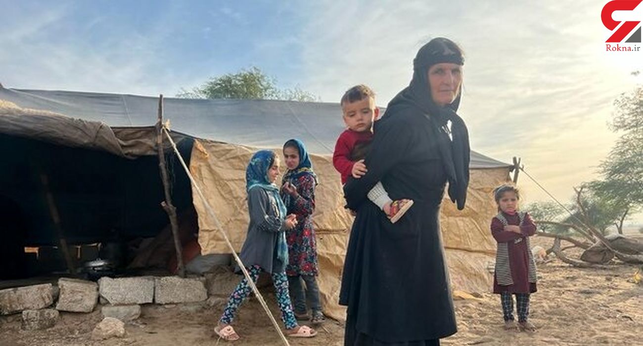 عبور مادر بختیاری از جاده صعب‌العبور برای رساندن کودک به درمانگاه