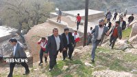 عکس/ بازدید مسئولان از روستای دارگنجی چاروسا
