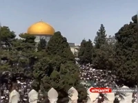 حضور باشکوه فلسطینیان در اولین نمازجمعه ماه رمضان در مسجدالاقصی