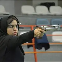 حضور بانوی همدانی در اردوی تیم ملی تپانچه 